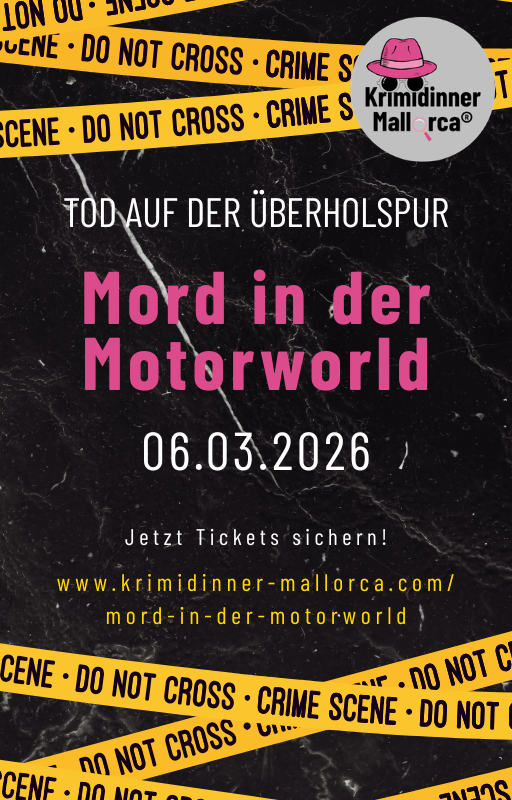 Flyer Krimidinner Motorworld 06.03.2026