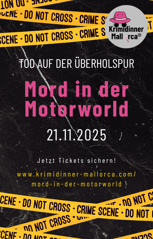 Flyer Krimidinner Motorworld 21.11.2025